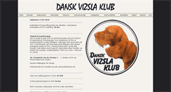 Desktop Screenshot of danskvizslaklub.dk