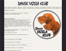 Tablet Screenshot of danskvizslaklub.dk